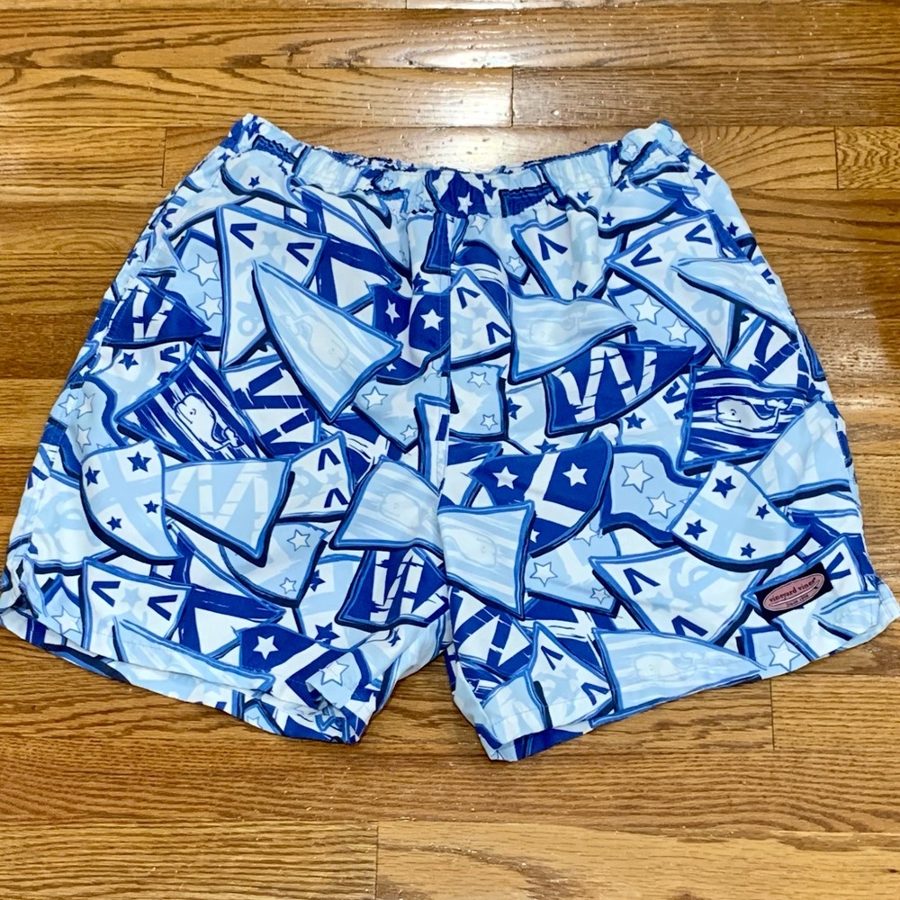 Vineyard Vines Nautical Flags Swim Trunks. Large